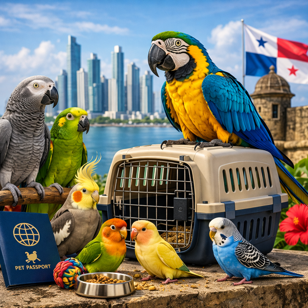 Bringing birds to Panama safely with professional pet relocation, import documentation, and customs clearance services.