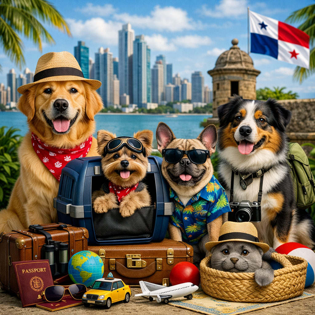 Professional dog relocation to Panama including veterinary documentation, airline coordination, import compliance, and arrival assistance.